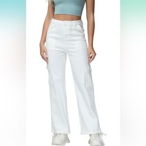 White Cargo Pants